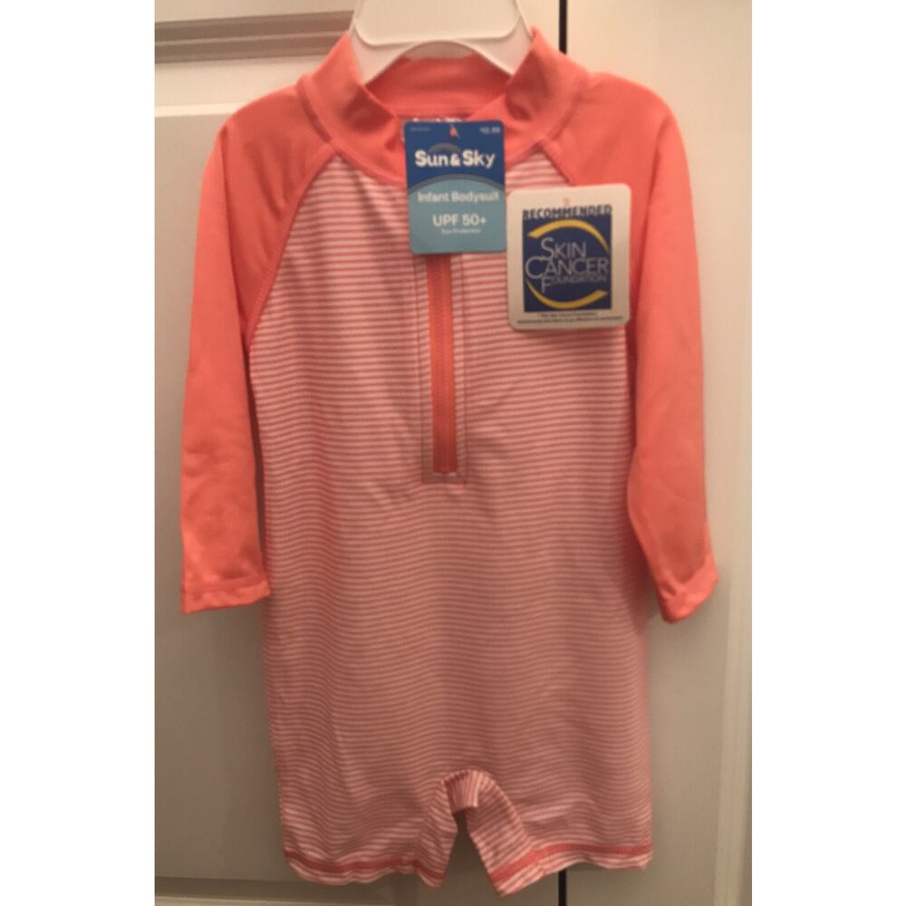 Sun and Sky infant swim bodysuit sz 18-24 Pink NWT